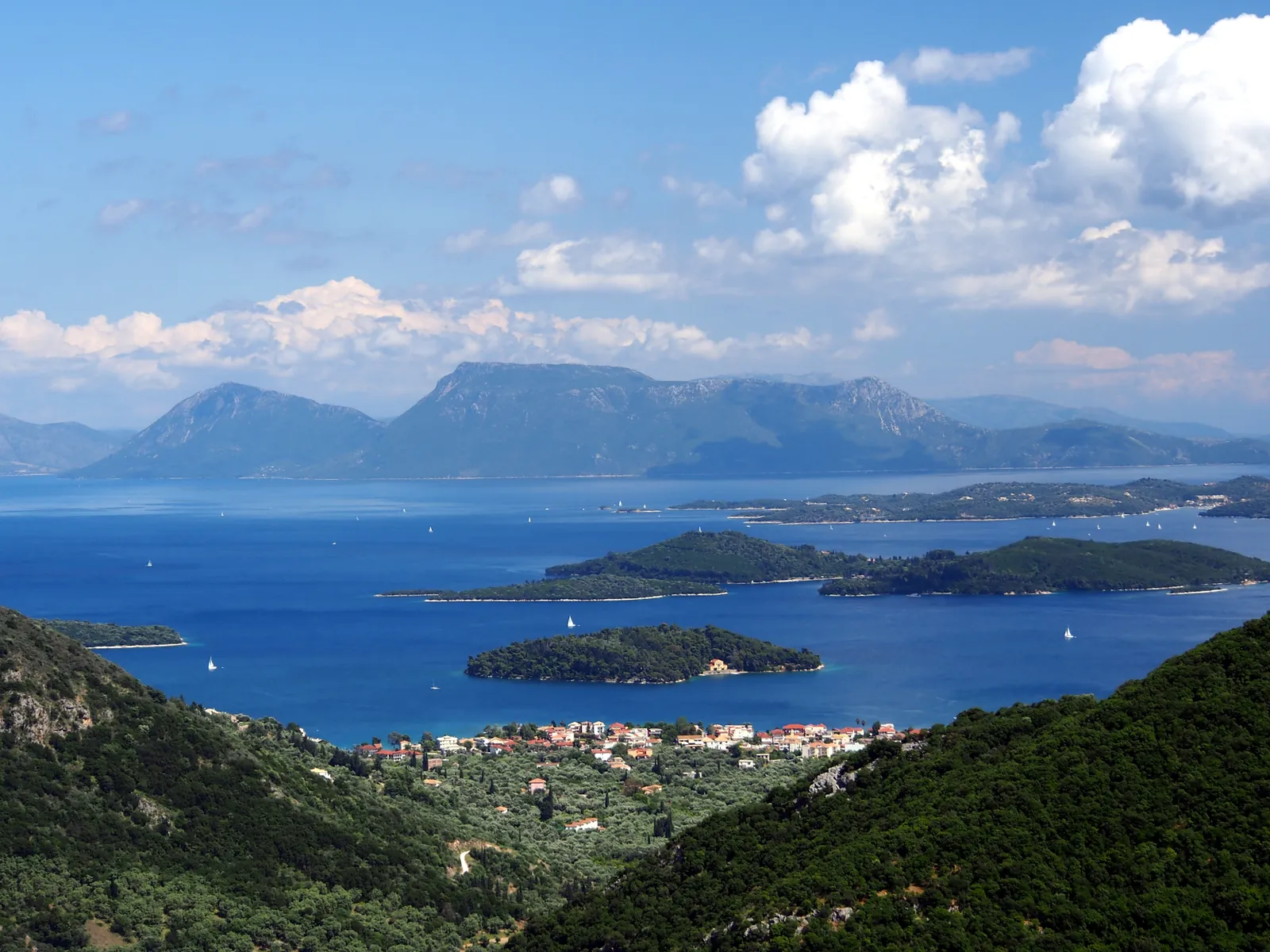 The islets off Nidri and Meganisi, east Lefkada