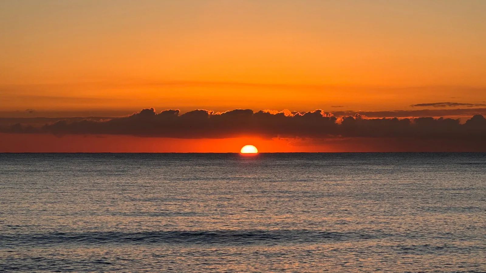 Sunrise over the sea