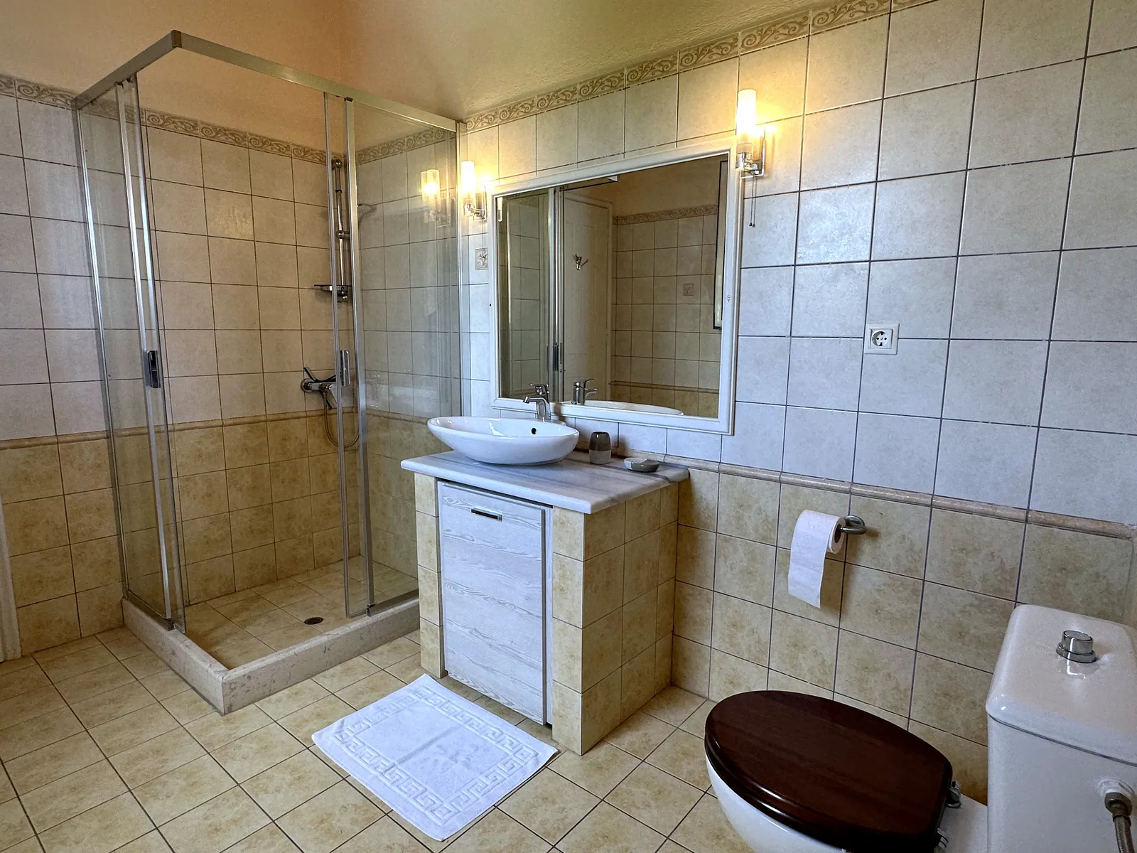 Bathroom with shower cabin